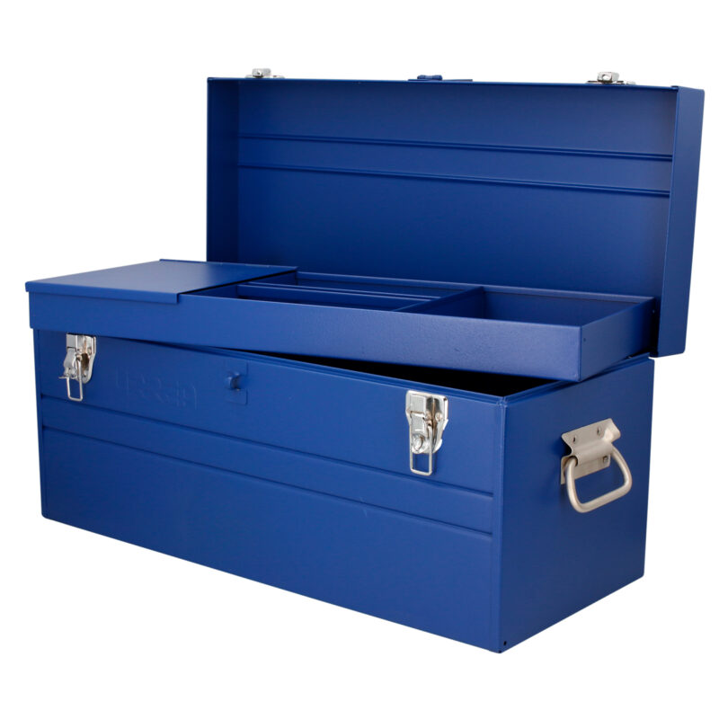 Caja portaherramientas metálica color azul 23 x 10 x 11 Urrea