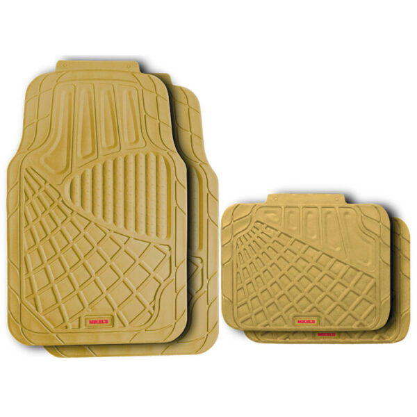 TAPETES DE LUJO DE HULE NBR BEIGE (CAMELLO)